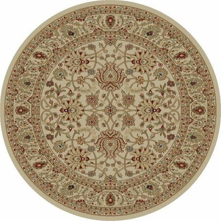 CONCORD GLOBAL TRADING 7 ft. 10 in. Ankara Mahal - Round, Ivory 65529